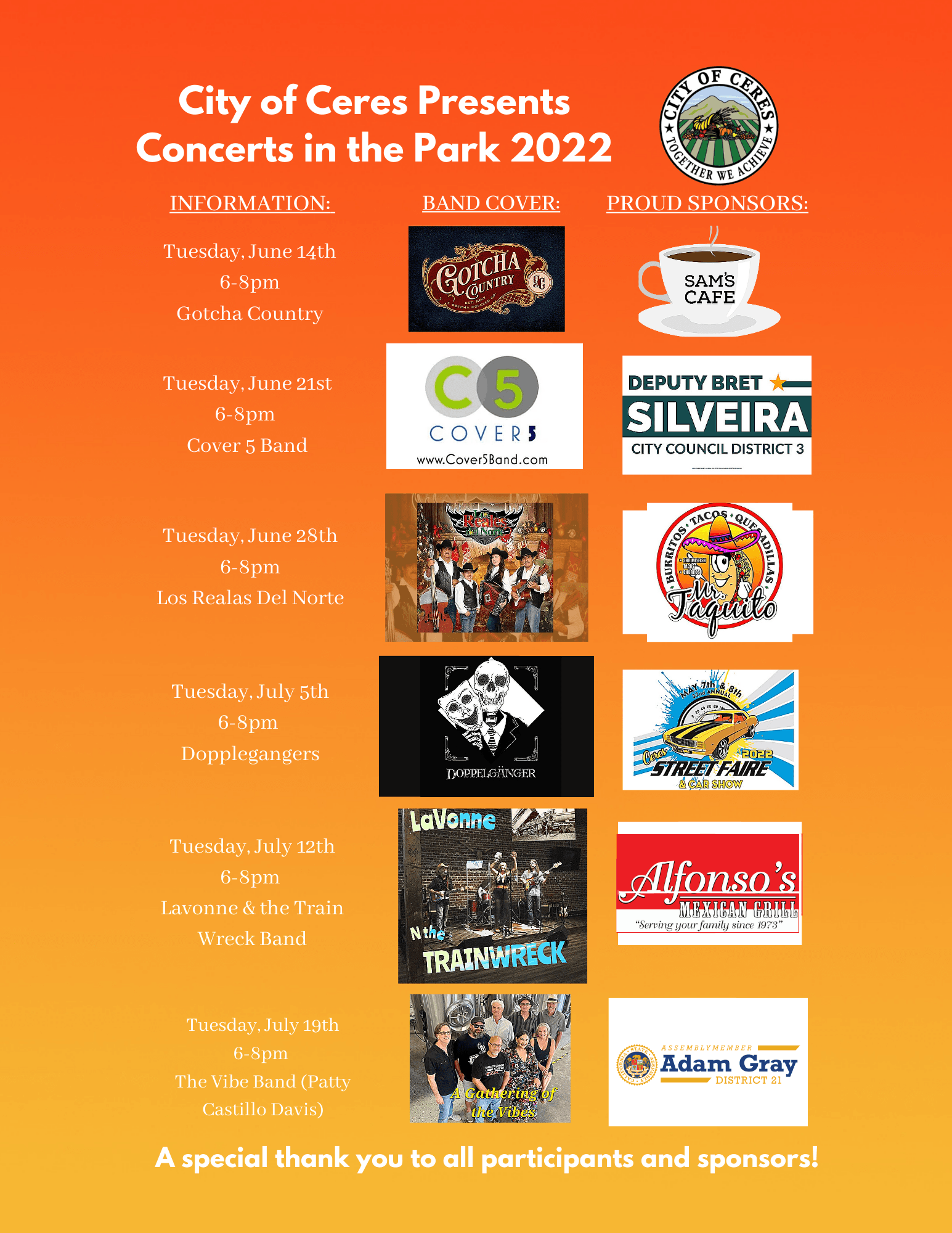 Concerts in the Park flyer_